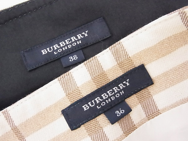 実際に弊社で買取させて頂いたバーバリーロンドン 長袖チェックシャツ/スカート 4点セットの画像 2枚目