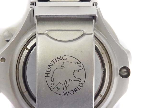 実際に弊社で買取させて頂いたHUNTING WORLD/ハンティングワールド コンパスウォッチ 赤の画像 4枚目