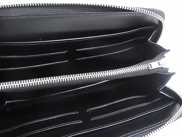 実際に弊社で買取させて頂いたdunhill/ダンヒル ブラック ジップアラウンド長財布/ウォレットの画像 5枚目