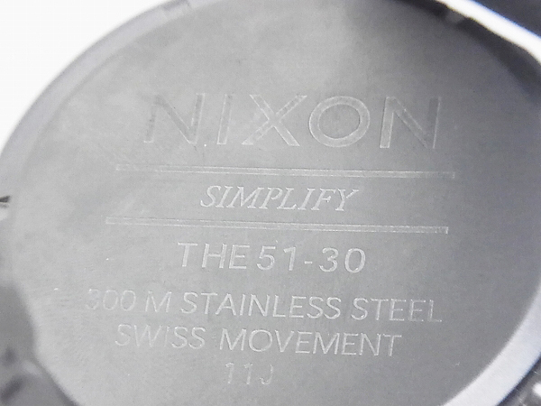 実際に弊社で買取させて頂いたNIXON/ニクソン[6万↑]THE 51-30 TIDE クォーツ A057-680-00の画像 5枚目