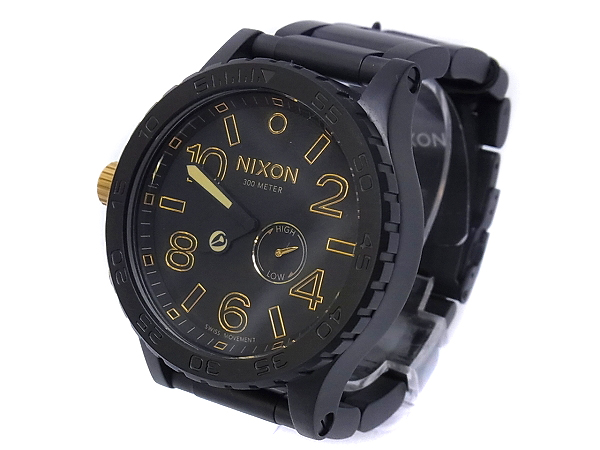 実際に弊社で買取させて頂いたNIXON/ニクソン 51-30マットブラック クオーツ/腕時計A0571041の画像 1枚目