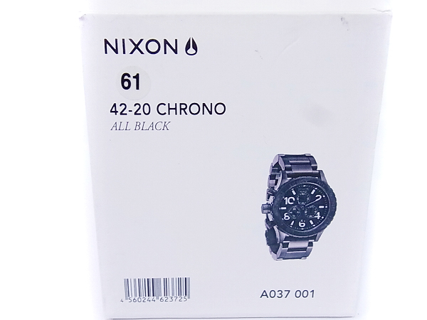 実際に弊社で買取させて頂いたNIXON/ニクソン THE 42-20 CHRONO クロノグラフ A037-001の画像 7枚目