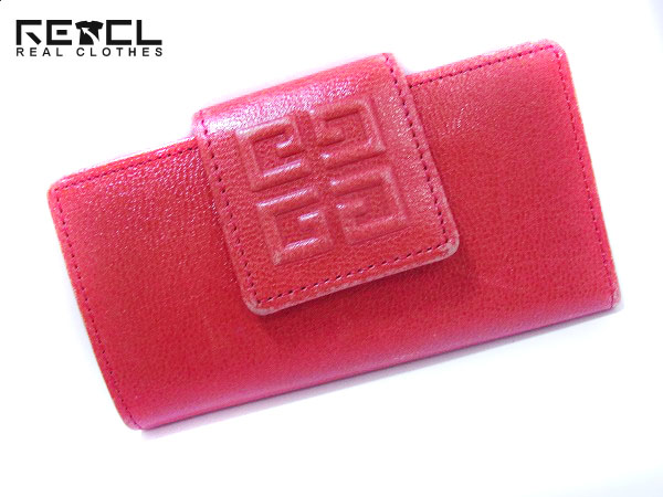 実際に弊社で買取させて頂いたGIVENCHY/ジバンシー 5連フックレザーキーケース レッド