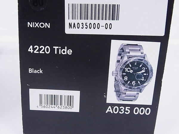 実際に弊社で買取させて頂いたNIXON/ニクソン THE42-20 クォーツ 腕時計 シルバー×ブラックの画像 7枚目