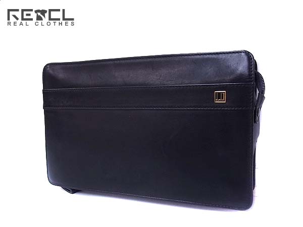 実際に弊社で買取させて頂いたdunhill/ダンヒル レザー セカンドバッグ クラッチバッグ 黒