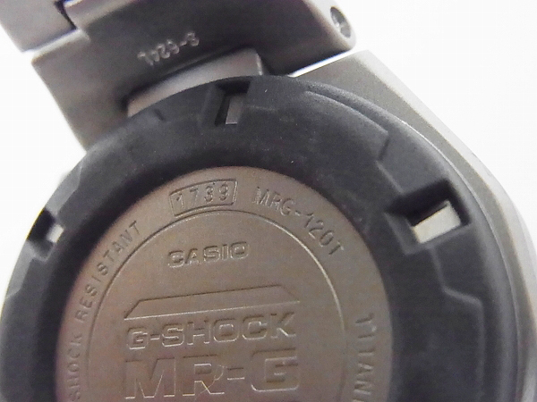 実際に弊社で買取させて頂いたG-SHOCK/Gショック MR-G/アナログ フルメタル MRG-120T-1Aの画像 5枚目