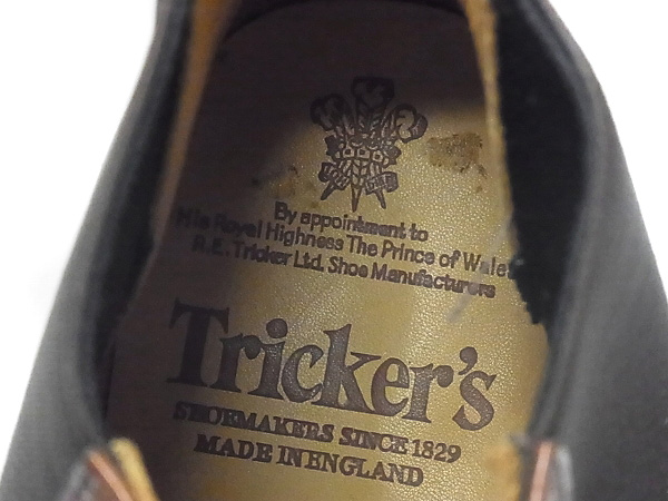 実際に弊社で買取させて頂いたTricker's/トリッカーズ サイドゴアレザーブーツ ブラウン/9.5の画像 6枚目