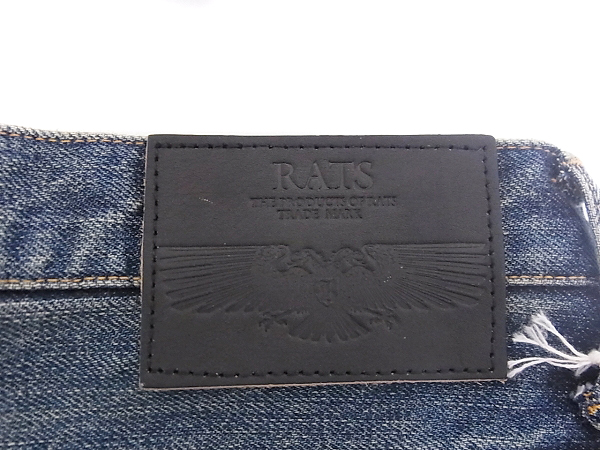 実際に弊社で買取させて頂いたRATS/ラッツ ストレートジーンズ インディゴ 15RD-0806/Mの画像 4枚目