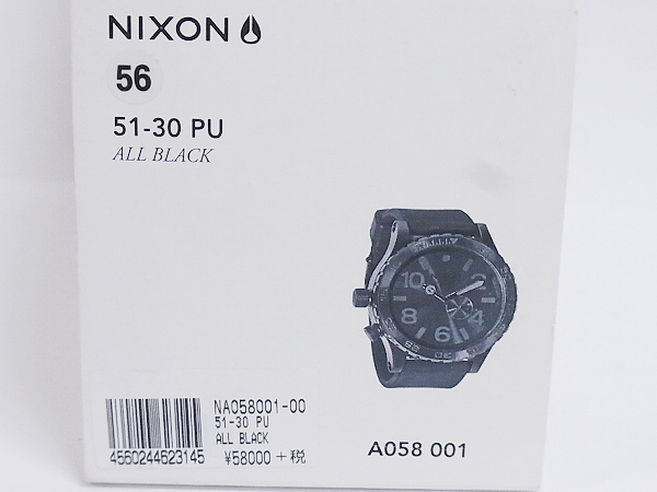 実際に弊社で買取させて頂いたNIXON/ニクソン[5.8万↑] 51-30 TIDE ウレタンベルト A058-001の画像 6枚目