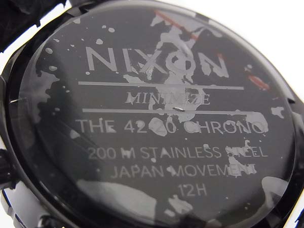 実際に弊社で買取させて頂いたNIXON/ニクソン 42-20 CHRONO BLACK SNAKE 腕時計/A037848の画像 7枚目