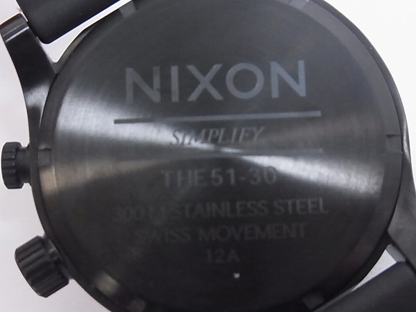 実際に弊社で買取させて頂いたNIXON/ニクソン[5.8万↑] 51-30 TIDE ウレタンベルト A058-001の画像 4枚目