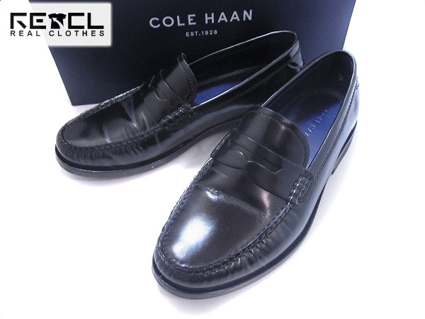 実際に弊社で買取させて頂いたCOLE HAAN/コールハーン コインローファー ブラック/8J