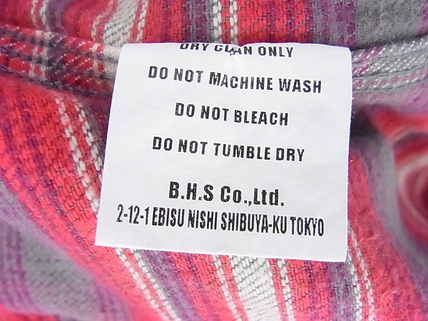 実際に弊社で買取させて頂いたRATS/ラッツ 15AW COTTON CHECK FLANNEL SHIRT/チェックシャツの画像 4枚目