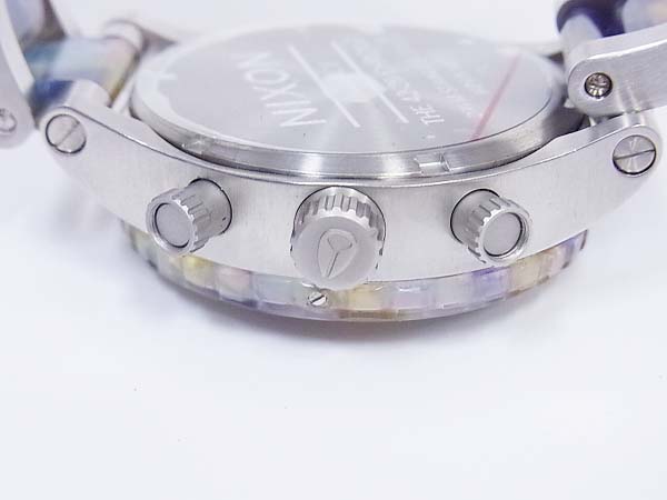 実際に弊社で買取させて頂いたNIXON/ニクソン 42-20 CHRONO WATERCOLOR ACETATE A037-1116の画像 6枚目