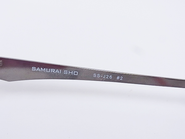 実際に弊社で買取させて頂いたSAMURAI SHO/サムライ翔 16年モデル 眼鏡フレーム/SS-J26#2の画像 6枚目