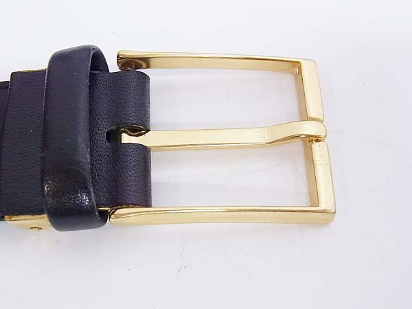 実際に弊社で買取させて頂いたdunhill/ダンヒル SOLID BRASS レザー ブラック ベルト/セットの画像 3枚目