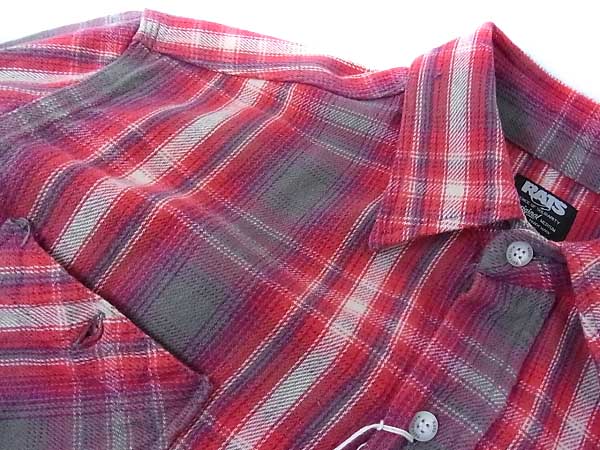 実際に弊社で買取させて頂いたRATS/ラッツ 15AW COTTON CHECK FLANNEL SHIRT/チェックシャツの画像 6枚目