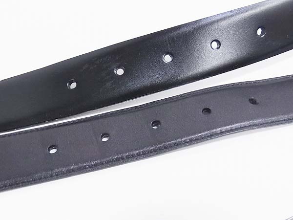 実際に弊社で買取させて頂いたdunhill/ダンヒル SOLID BRASS レザー ブラック ベルト/セットの画像 5枚目