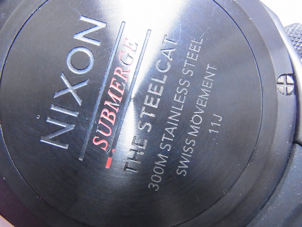 実際に弊社で買取させて頂いたNIXON/ニクソン STEELCAT/スティールキャット 黒/NA313001の画像 5枚目