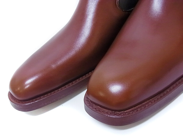 実際に弊社で買取させて頂いたTricker's/トリッカーズ サイドゴアレザーブーツ ブラウン/9.5の画像 8枚目