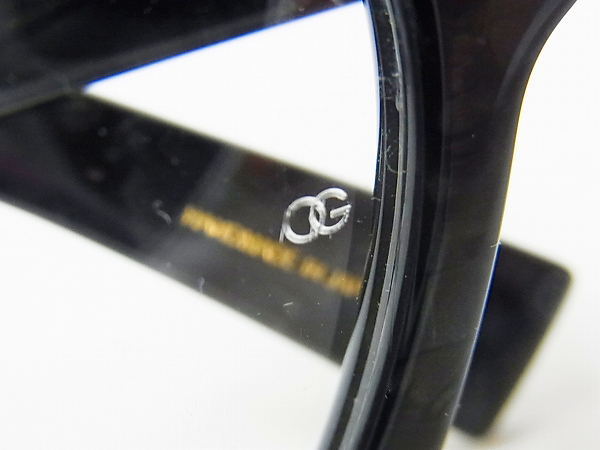 実際に弊社で買取させて頂いたオリバー ゴールドスミス COMMANDER メガネフレーム 黒の画像 7枚目