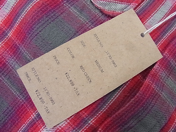 実際に弊社で買取させて頂いたRATS/ラッツ 15AW COTTON CHECK FLANNEL SHIRT/チェックシャツの画像 5枚目