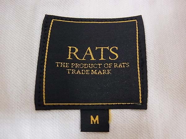 実際に弊社で買取させて頂いたRATS/ラッツ 15SS リネン混/長袖ワークシャツ ホワイト系/Mの画像 5枚目