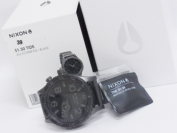 実際に弊社で買取させて頂いたNIXON/ニクソン[6万↑]THE 51-30 TIDE クォーツ A057-680-00の画像 9枚目