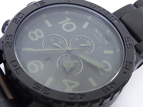 実際に弊社で買取させて頂いたNIXON/ニクソン 51-30 CHRONO MATTE BLACK SURPLUS/A083-1042の画像 6枚目