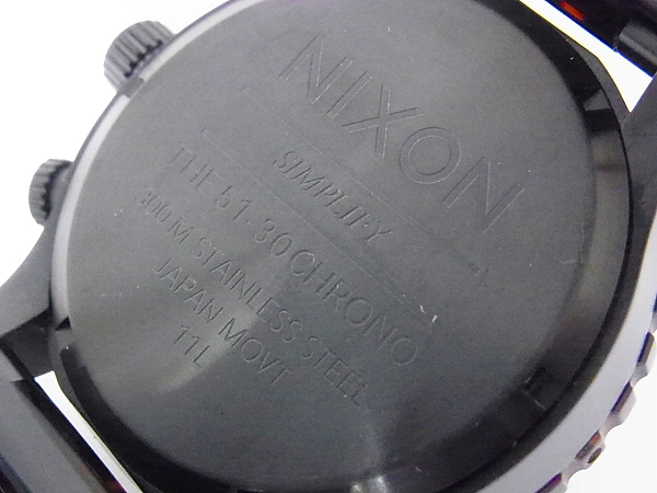 実際に弊社で買取させて頂いたNIXON/ニクソン THE 51-30 デミ柄 クロノ 腕時計/A083-1061の画像 5枚目