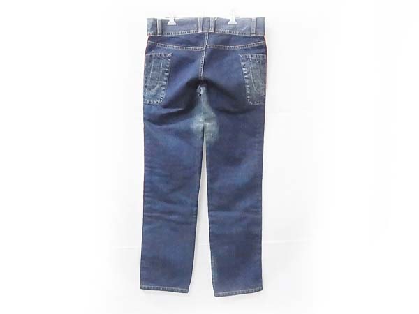 実際に弊社で買取させて頂いたato/アトウ ダメージ加工/切替デニムパンツ インディゴ/48の画像 1枚目