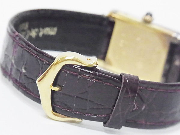 実際に弊社で買取させて頂いたカルティエ マストタンク 手巻き Silver925 ブルーサファイヤの画像 4枚目