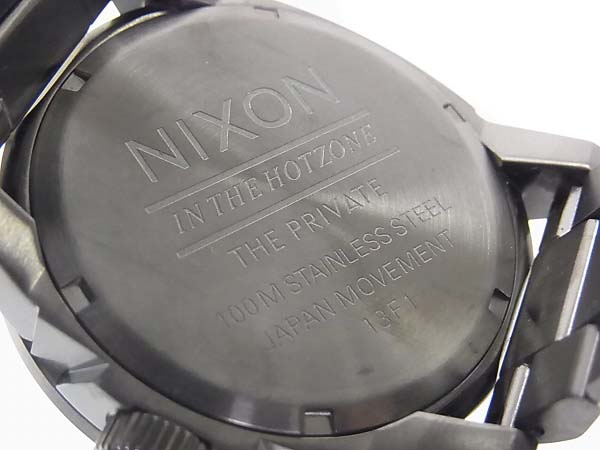 実際に弊社で買取させて頂いたNIXON/ニクソン PRIVATE SS GUNMETAL BLUE 腕時計/A276624の画像 7枚目