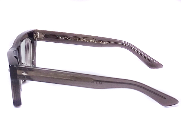 実際に弊社で買取させて頂いたEFFECTOR×DIET BUTCHER SLIM SKIN 眼鏡/メガネフレーム 黒の画像 2枚目