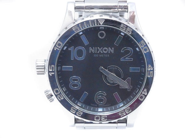 NIXON/ニクソン THE51-30 クロノグラフ腕時計 A057000 銀×黒の買取実績