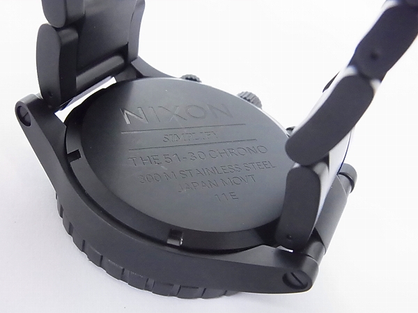 実際に弊社で買取させて頂いたNIXON/ニクソン 51-30 CHRONO MATTE BLACK SURPLUS/A083-1042の画像 3枚目