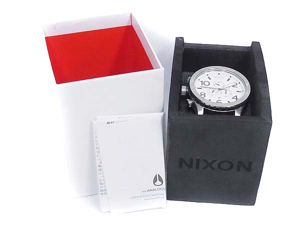 実際に弊社で買取させて頂いたNIXON/ニクソン THE 51-30 PU CHRONO クロノ腕時計/A084100の画像 7枚目