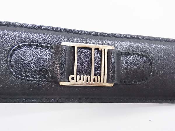 実際に弊社で買取させて頂いたdunhill/ダンヒル SOLID BRASS レザー ブラック ベルト/セットの画像 2枚目
