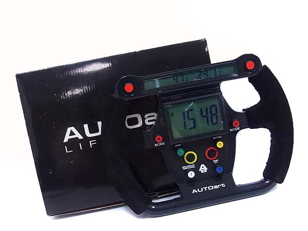 実際に弊社で買取させて頂いたAUTOart/オートアート デザイン F1ステアリング型 掛け時計の画像 5枚目