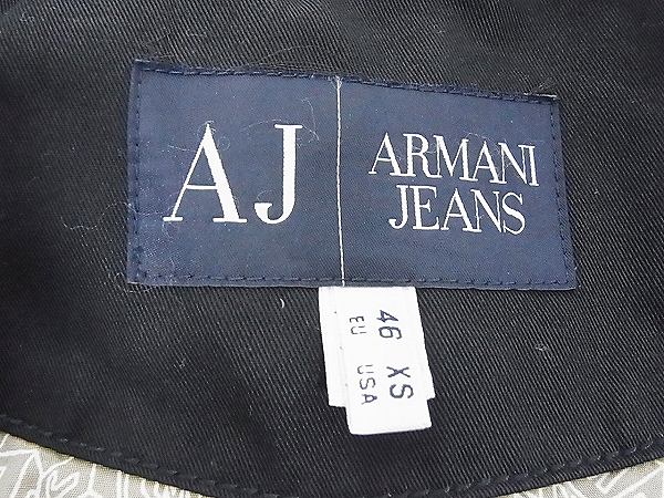 実際に弊社で買取させて頂いたARMANI JEANS/アルマーニジーンズ テーラードジャケット 46の画像 2枚目