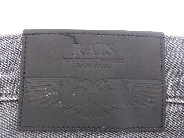 実際に弊社で買取させて頂いたRATS/ラッツ ストーンウォッシュ加工ジーンズ 16RD-0313/Lの画像 4枚目