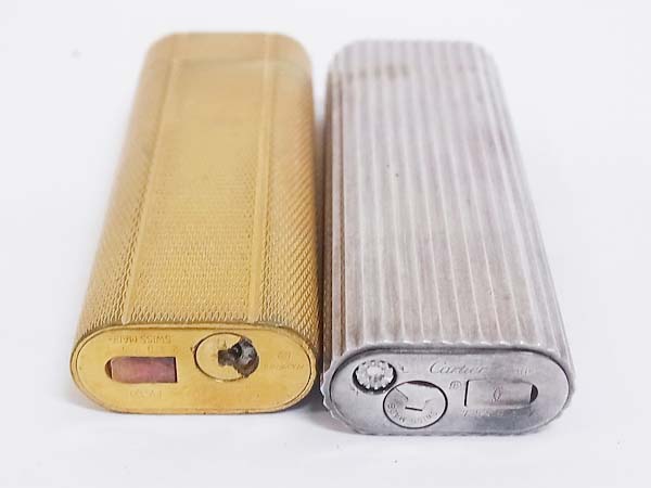 実際に弊社で買取させて頂いたCartier/カルティエ ガスライター ゴールド&シルバー/セットの画像 2枚目