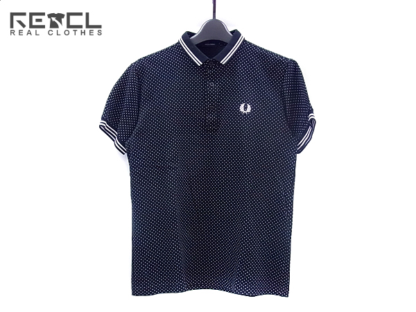 実際に弊社で買取させて頂いたFRED PERRY/フレッドペリー ドット柄/半袖ポロシャツ 黒/S