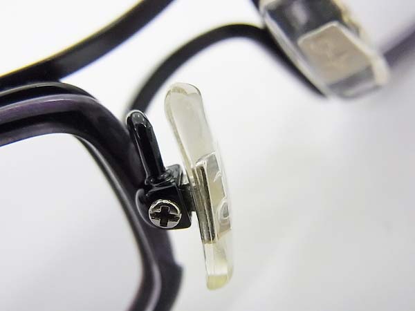 実際に弊社で買取させて頂いたレスザンヒューマン 0ka0de チタン 眼鏡/メガネフレーム 黒赤の画像 5枚目