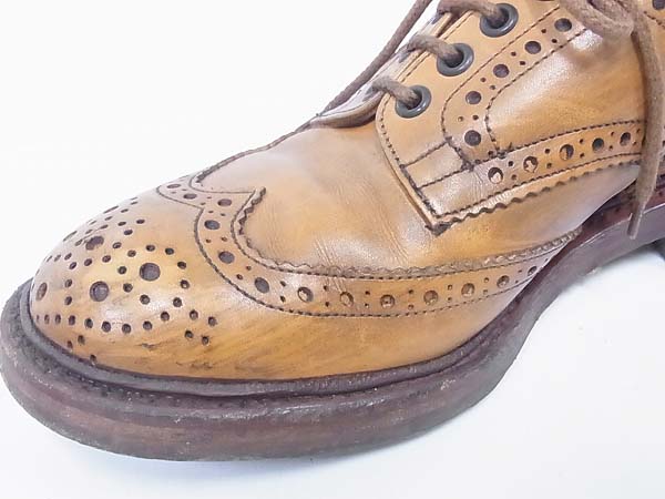 実際に弊社で買取させて頂いたTricker's/トリッカーズ ウィングチップ ブラウン 563314/7.5の画像 7枚目