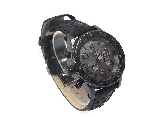 実際に弊社で買取させて頂いたNIXON/ニクソン 42-20 CHRONO BLACK SNAKE 腕時計/A037848の画像 3枚目