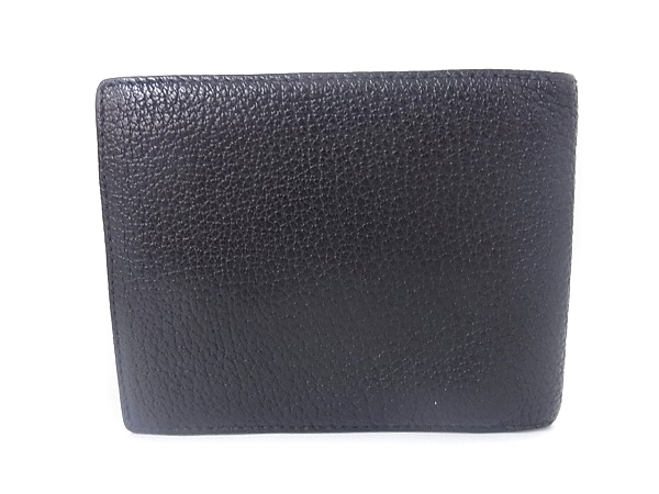 実際に弊社で買取させて頂いたBVLGARI/ブルガリ 二つ折り財布/ウォレット 小銭入れ無し 黒の画像 1枚目