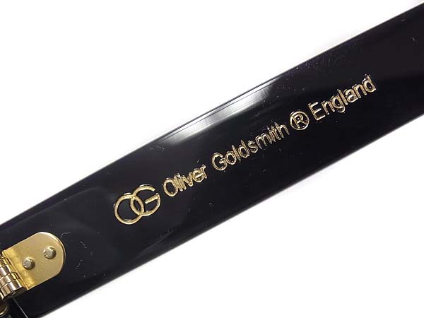 実際に弊社で買取させて頂いたOLIVER GOLDSMITH CONSUL-s めがねフレーム 黒縁メガネの画像 1枚目