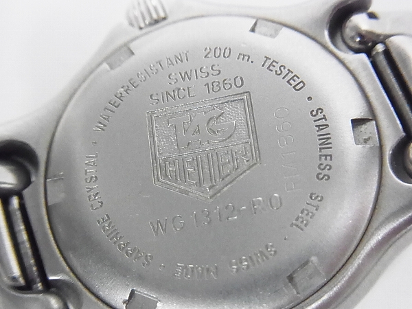 実際に弊社で買取させて頂いたTAG HEUER/タグホイヤー プロフェッショナル クォーツWG1312-ROの画像 4枚目