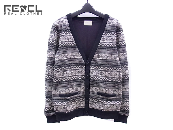 実際に弊社で買取させて頂いたFACTOTUM/ファクトタム 長袖/ジャガードカーディガンニット 46